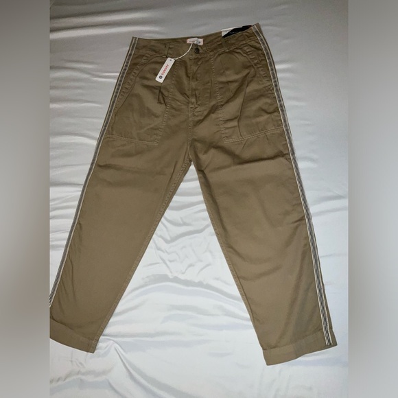 Sundry button fly tan pants with stripe down the legs nwt size 31 - Picture 3 of 14
